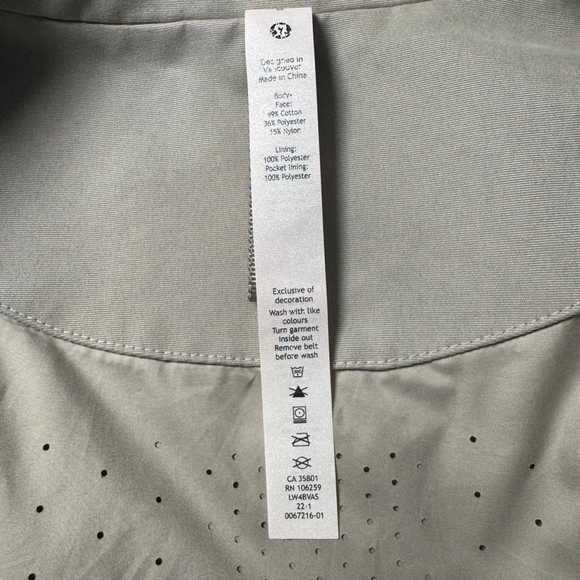 Lululemon Always There Trench Coat Size 6 Raw Linen Raincoat - Picture 3 of 10